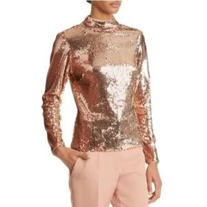 Ted Baker Rose Gold Sequin Blouse